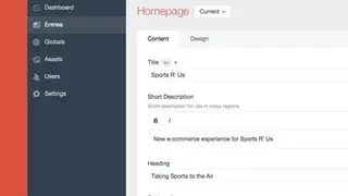 Craft CMS screenshot