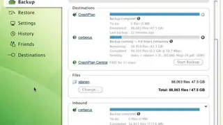 CrashPlan screenshot