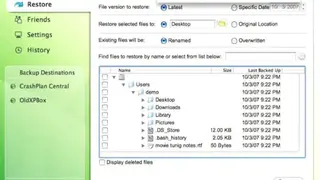 CrashPlan screenshot
