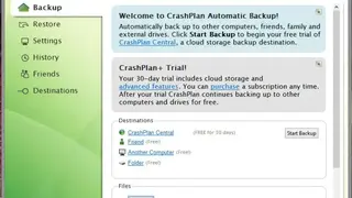 CrashPlan screenshot