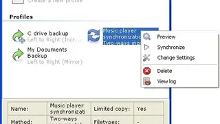Create Synchronicity screenshot