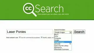 Creative Commons Search screenshot