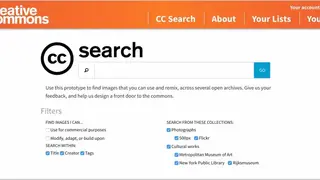 Creative Commons Search screenshot