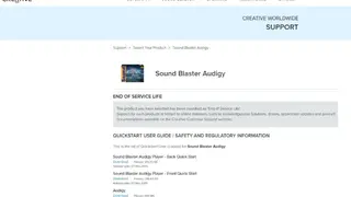 Creative Sound Blaster Audigy Driver screenshot