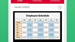 Crew Messaging and Scheduling screenshot