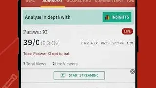 Cricket Scoring App screenshot