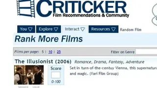 Criticker screenshot