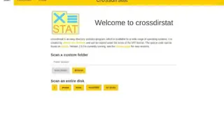Crossdirstat screenshot