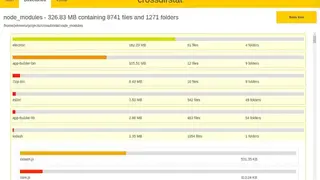 Crossdirstat screenshot