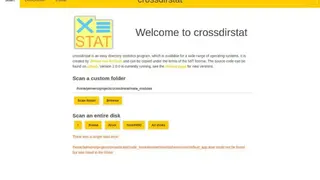 Crossdirstat screenshot
