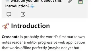 Crossnote screenshot