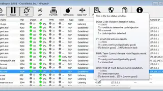CrowdInspect screenshot