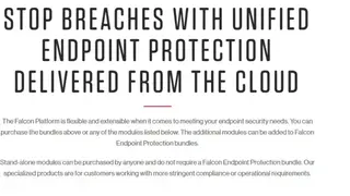 CrowdStrike Falcon Endpoint Protection screenshot
