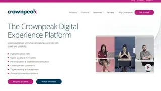 Crownpeak Web Experience Management screenshot