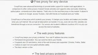CroxyProxy Web Proxy screenshot