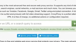 CroxyProxy Web Proxy screenshot