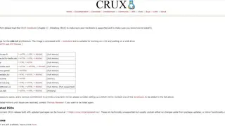 CRUX Linux screenshot