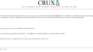 CRUX Linux screenshot