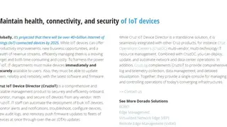 Cruz IoT Device Director screenshot