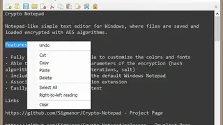 Crypto Notepad screenshot