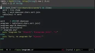 Crystal (programming language) screenshot