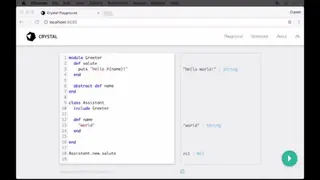 Crystal (programming language) screenshot