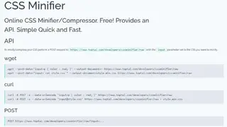 CSS Minifier screenshot