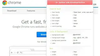 CSSViewer screenshot