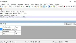 CSV Query screenshot