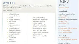 CSVed screenshot
