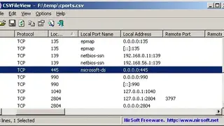CSVFileView screenshot