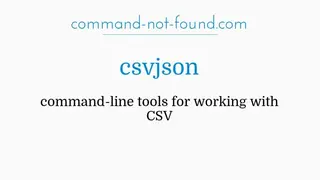 CSVJSON screenshot