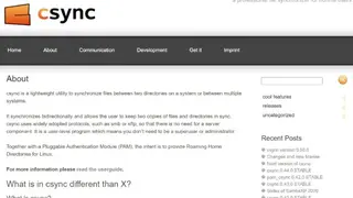 Csync screenshot