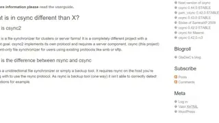 Csync screenshot