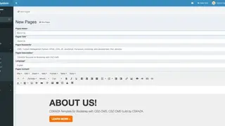 CSZ CMS screenshot