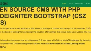 CSZ CMS screenshot