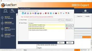 CubexSoft MBOX Export screenshot