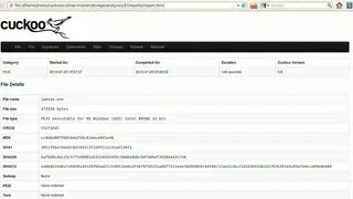 Cuckoo Sandbox screenshot