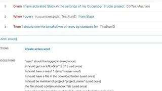 CucumberStudio screenshot