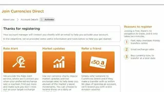 Currencies Direct screenshot
