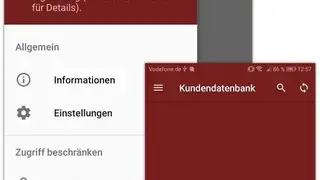 Customer Database screenshot
