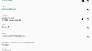 Customer Database screenshot