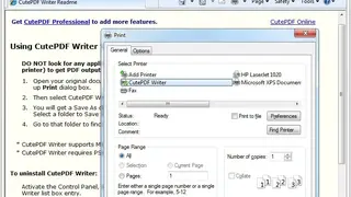 CutePDF Writer screenshot