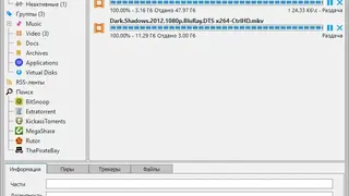 CuteTorrent screenshot
