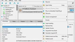 CuteTorrent screenshot