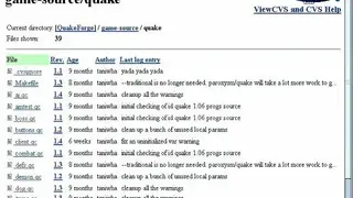 CVS (Concurrent Versions System) screenshot