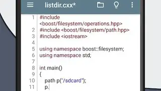 Cxxdroid screenshot