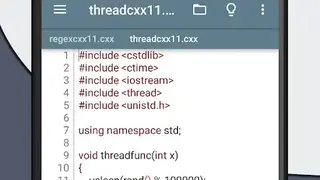 Cxxdroid screenshot