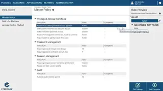 CyberArk PAM screenshot