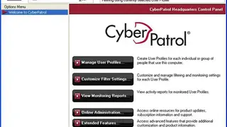CyberPatrol Parental Controls screenshot